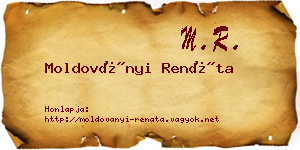 Moldoványi Renáta névjegykártya