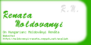 renata moldovanyi business card